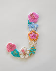 Floral & Shell Letter patch