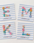 Floral & Shell Letter patch