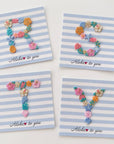 Floral & Shell Letter patch