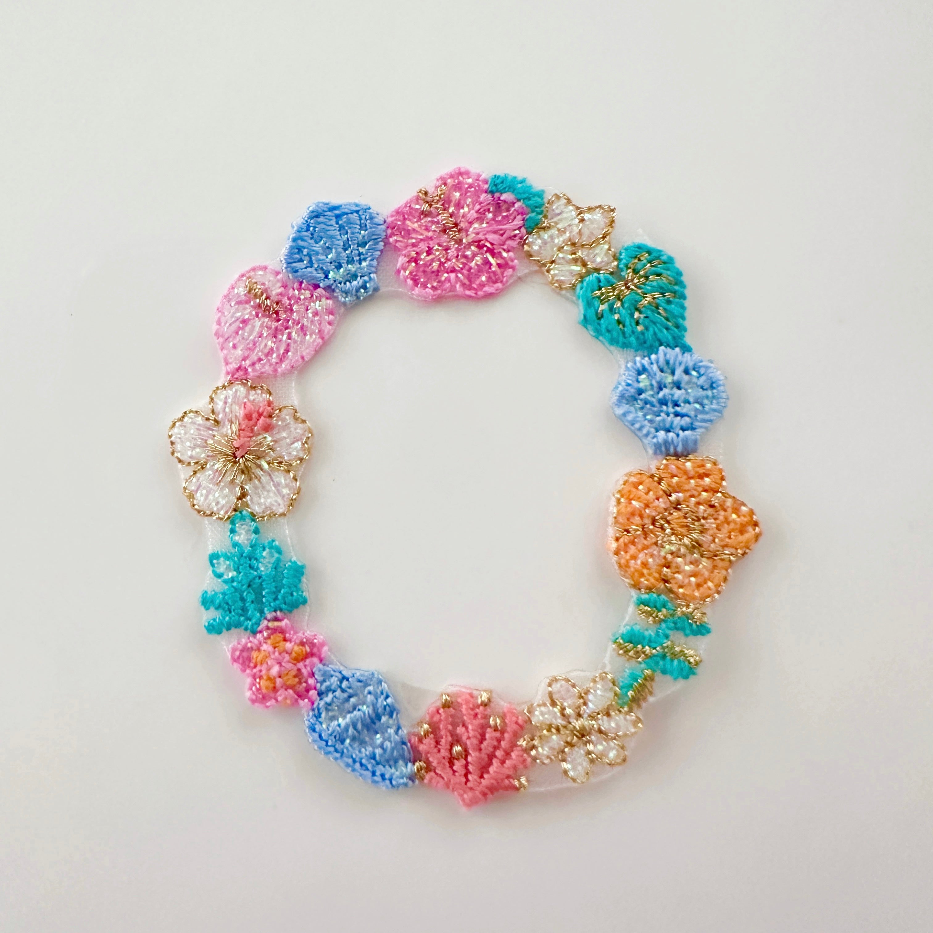 Floral &amp; Shell Letter patch