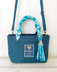 Hawaiian ribbon tote : Blue / S