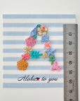 Floral & Shell Letter patch