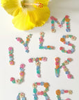 Floral & Shell Letter patch